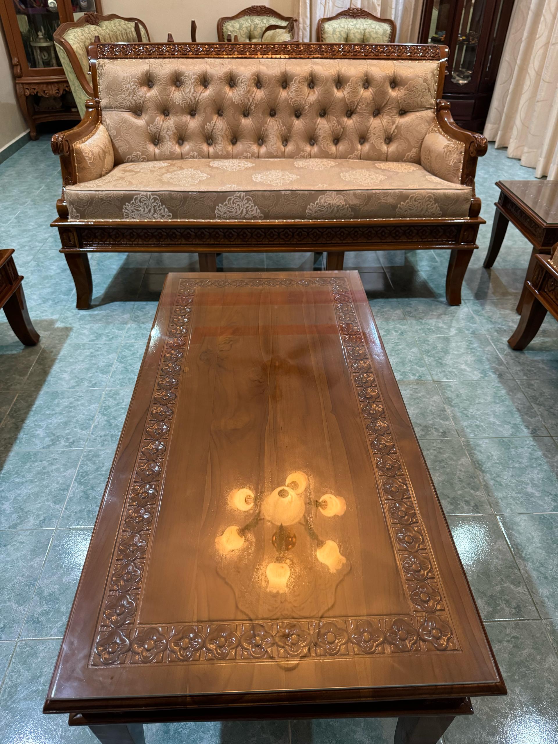 Set Sofa Alladin Berkusyen 3+2+1+1 | Fabrik Mewah | RM12,999