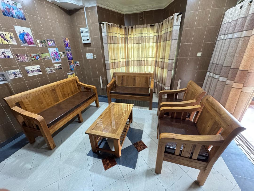 Set Sofa Cobra Semi TPK Fully Pasak Kayu Jati Gred A | Finishing Doff | RM18,999
