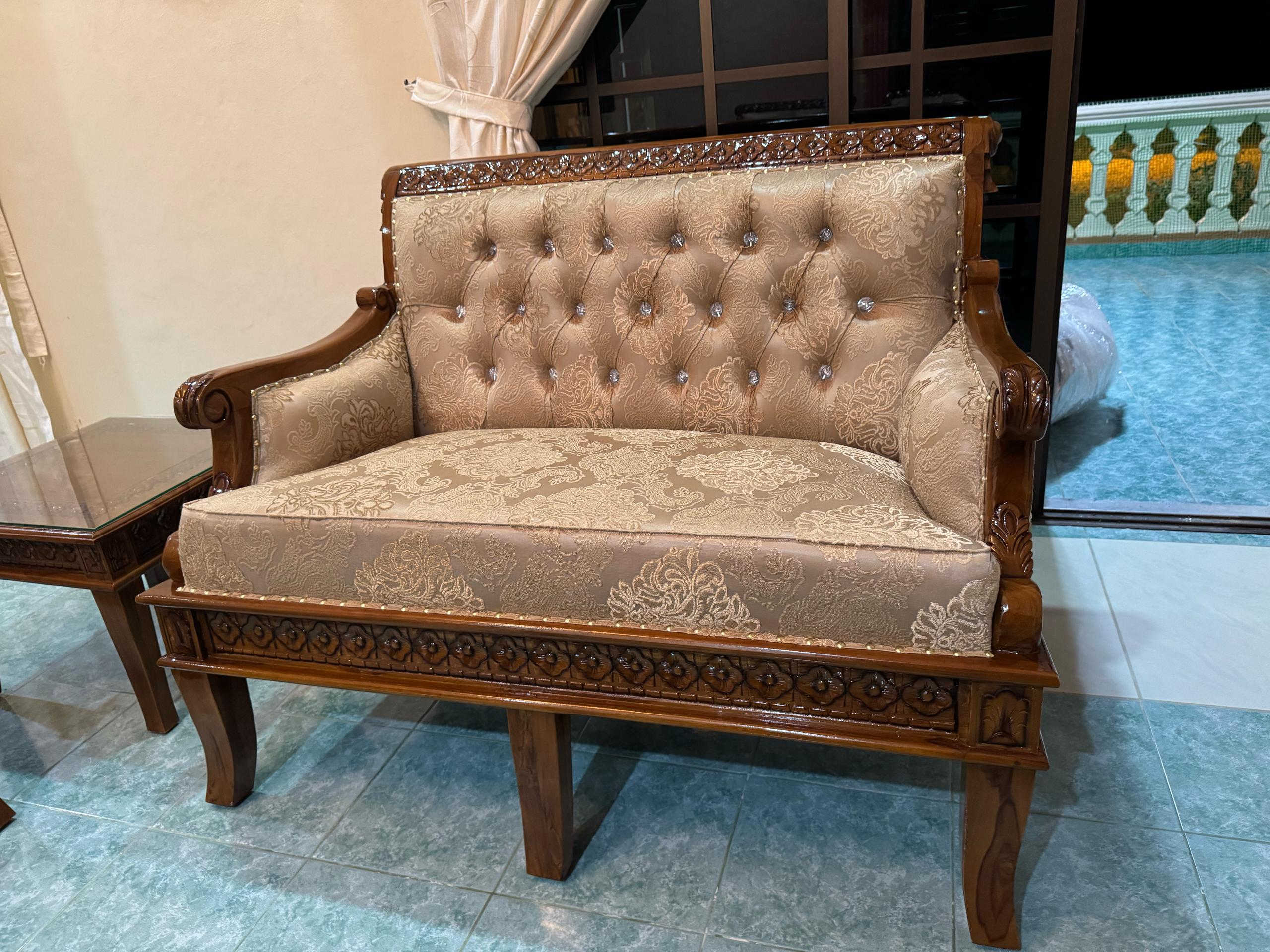 Set Sofa Alladin Berkusyen 3+2+1+1 | Fabrik Mewah | RM12,999