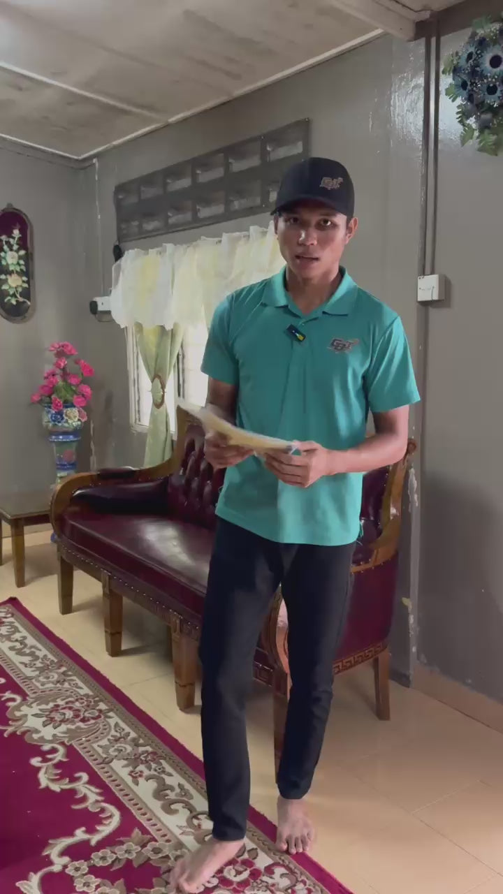Load video: Set Sofa Kayu Serena 3+2+1+1 | Fabrik Kulit Sintetik Mewah | RM7,999 Gred B
